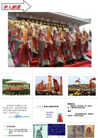 （2016年秋季版）七年级历史上册 第一单元 第3课 神话与历史课件 华东师大版