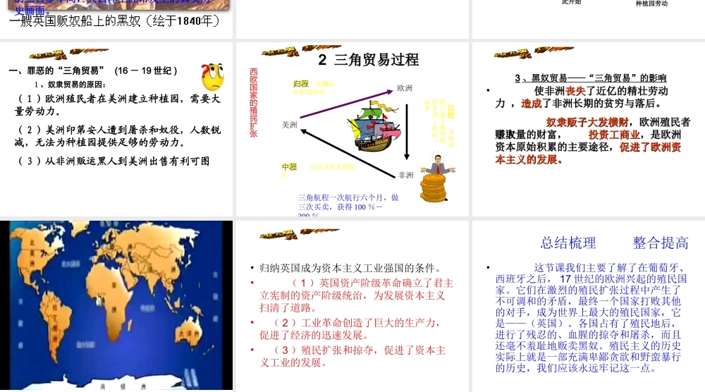 安徽省淮南市九年级历史上册 第五单元 第15课 血腥的资本积累课件 新人教版-新人教版初中九年级上册历史课件