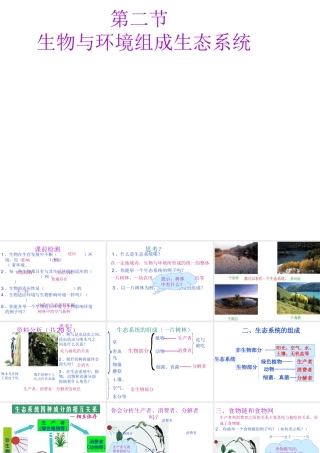 安徽省合肥市长丰县七年级生物上册 1.2.2 生物与环境组成生态系统课件4 （新版）新人教版-（新版）新人教版初中七年级上册生物课件