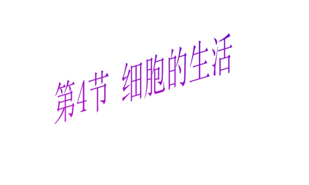 安徽省合肥市长丰县七年级生物上册 2.1.4《细胞的生活》课件2 （新版）新人教版-（新版）新人教版初中七年级上册生物课件