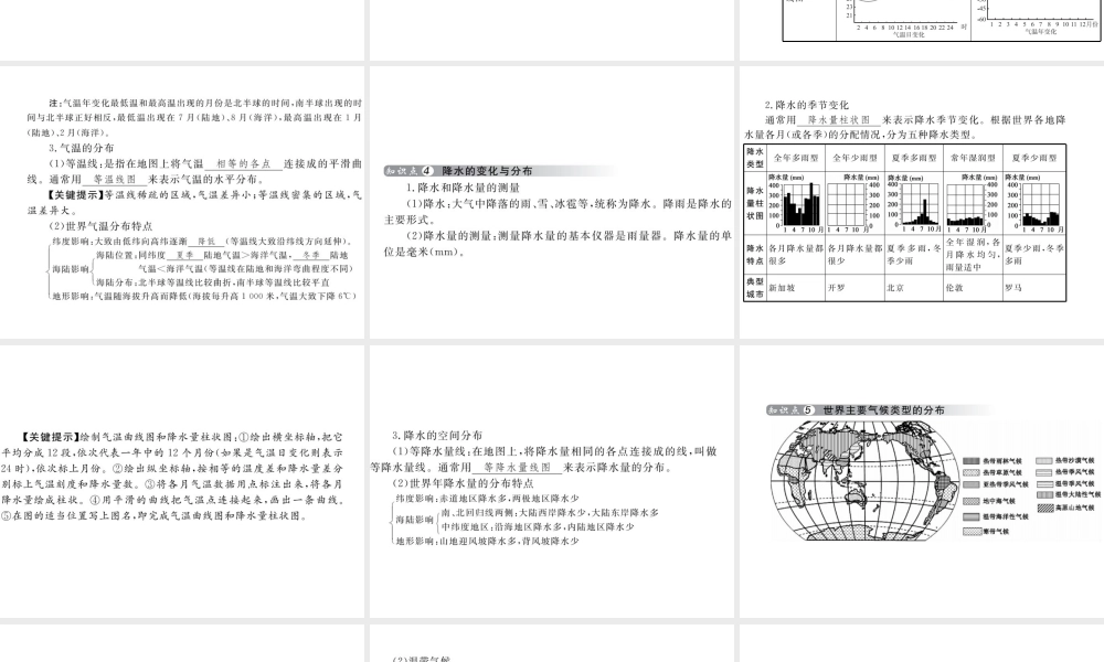 （云南专用）中考地理总复习 第二单元 世界地理概论（第4课时）天气与气候课件-人教版初中九年级全册地理课件