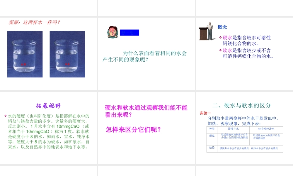 安徽省绩溪中学九年级化学 《水》课件 人教新课标版