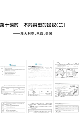 （云南专用）中考地理总复习 第三单元 世界区域地理（第10课时）不同类型的国家（二）课件-人教版初中九年级全册地理课件