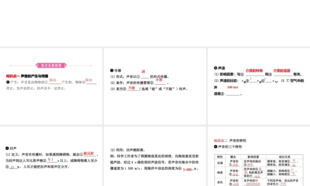 （东营专版）中考物理总复习 第二章 声现象课件-人教版初中九年级全册物理课件