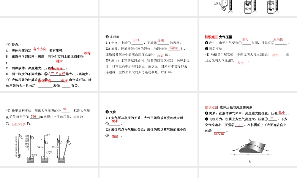 （东营专版）中考物理总复习 第九章 压强课件-人教版初中九年级全册物理课件