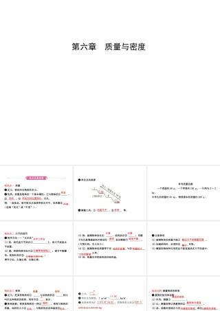 （东营专版）中考物理总复习 第六章 质量与密度课件-人教版初中九年级全册物理课件