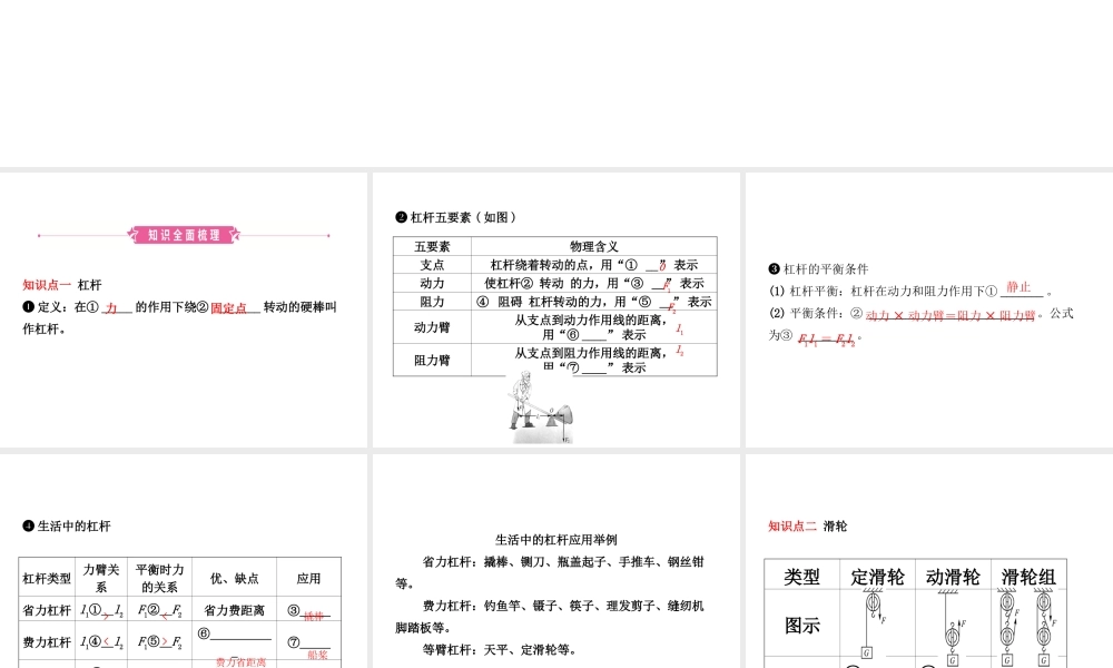 （东营专版）中考物理总复习 第十二章 简单机械课件-人教版初中九年级全册物理课件