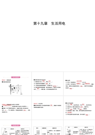 （东营专版）中考物理总复习 第十九章 生活用电课件-人教版初中九年级全册物理课件