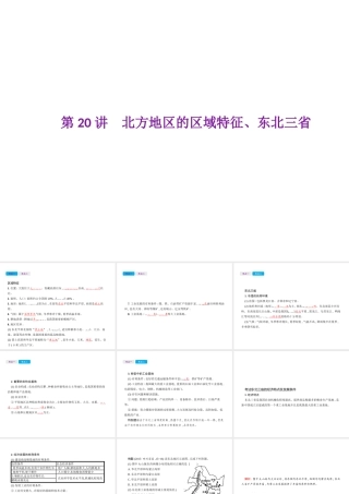 （云南专用）中考地理总复习 第四部分 中国地理（下）第20讲 北方地区的区域特征、东北三省课件-人教版初中九年级全册地理课件