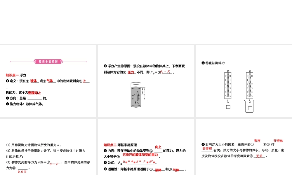 （东营专版）中考物理总复习 第十章 浮力课件-人教版初中九年级全册物理课件