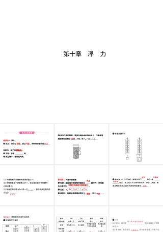 （东营专版）中考物理总复习 第十章 浮力课件-人教版初中九年级全册物理课件