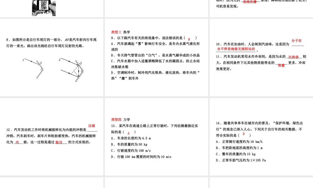 （东营专版）中考物理总复习 专题四课件-人教版初中九年级全册物理课件