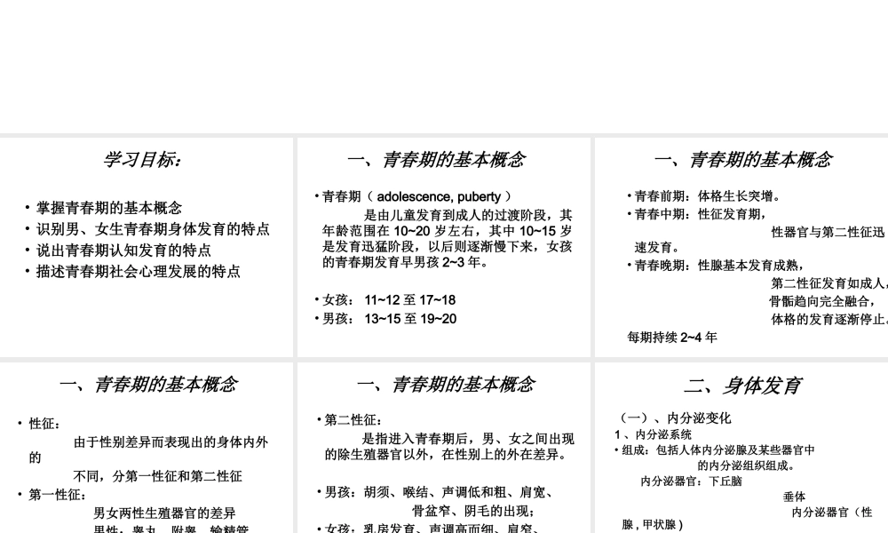 安徽省合肥市长丰县七年级生物下册 4.1.3《青春期》课件2 （新版）新人教版-（新版）新人教版初中七年级下册生物课件