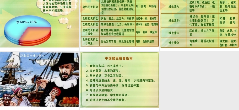 安徽省合肥市长丰县七年级生物下册 4.2.1《食物中的营养物质》课件1 （新版）新人教版-（新版）新人教版初中七年级下册生物课件