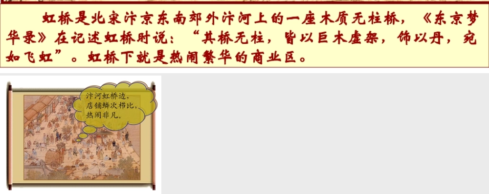 （2016年秋季版）七年级历史下册 第11课 宋元时期的商业和城市 虹桥课件 北京课改版