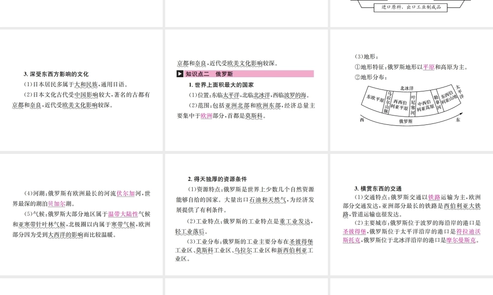 （云南专版）中考地理 第一部分 基础复习篇 七年级 第8章 不同类型的国家（一）课件-人教版初中九年级全册地理课件