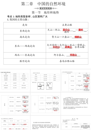 （云南专版）中考地理总复习 八上 第二章 中国的自然环境课件-人教版初中九年级全册地理课件