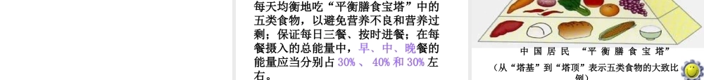 安徽省合肥市长丰县七年级生物下册 4.2.3《合理营养与食品安全》课件2 （新版）新人教版-（新版）新人教版初中七年级下册生物课件