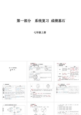 （临沂专版）中考地理 第一部分 系统复习 成绩基石 七上 第一章 地球和地图（第1课时 地球）课件-人教版初中九年级全册地理课件