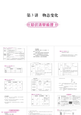 （云南专版）中考物理总复习 第3讲 物态变化课件-人教版初中九年级全册物理课件