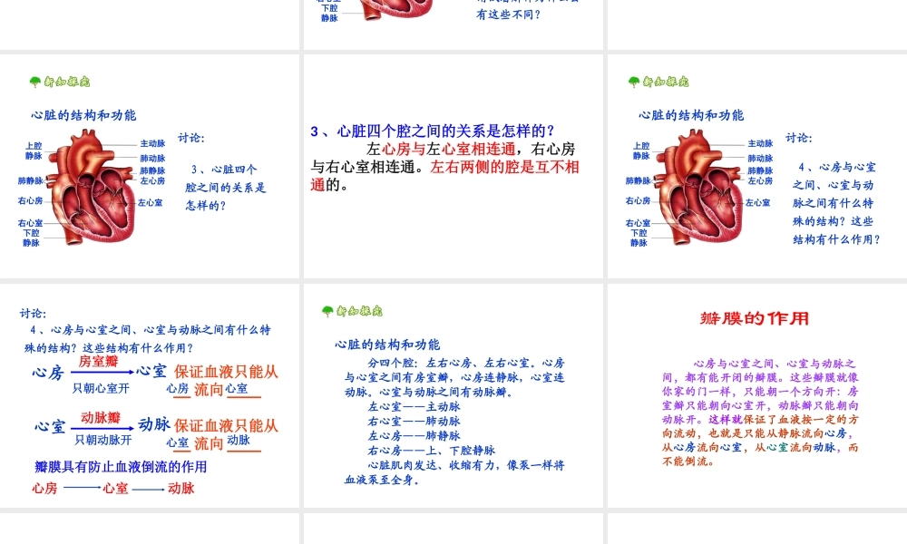 安徽省合肥市长丰县七年级生物下册 4.4.3 输送血液的泵 心脏课件1 （新版）新人教版-（新版）新人教版初中七年级下册生物课件