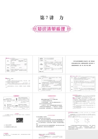 （云南专版）中考物理总复习 第7讲 力课件-人教版初中九年级全册物理课件