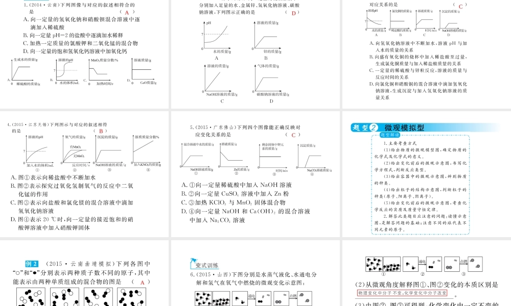 （云南专用）中考化学总复习 图像标签题课件-人教版初中九年级全册化学课件