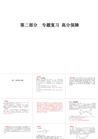 （临沂专版）中考化学总复习 第二部分 专题复习 高分保障 专题二 课件 物质的转化与推断课件 新人教版-新人教版初中九年级全册化学课件
