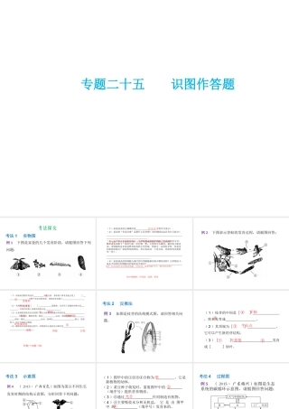 （云南专用）中考生物总复习 专题二十五 识图作答题课件-人教版初中九年级全册生物课件