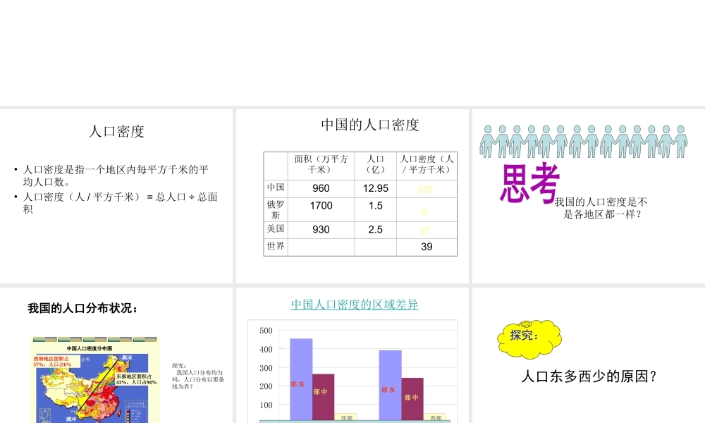 安徽省太和县北城中心校八年级地理上册 1.2 人口课件 （新版）新人教版-（新版）新人教版初中八年级上册地理课件