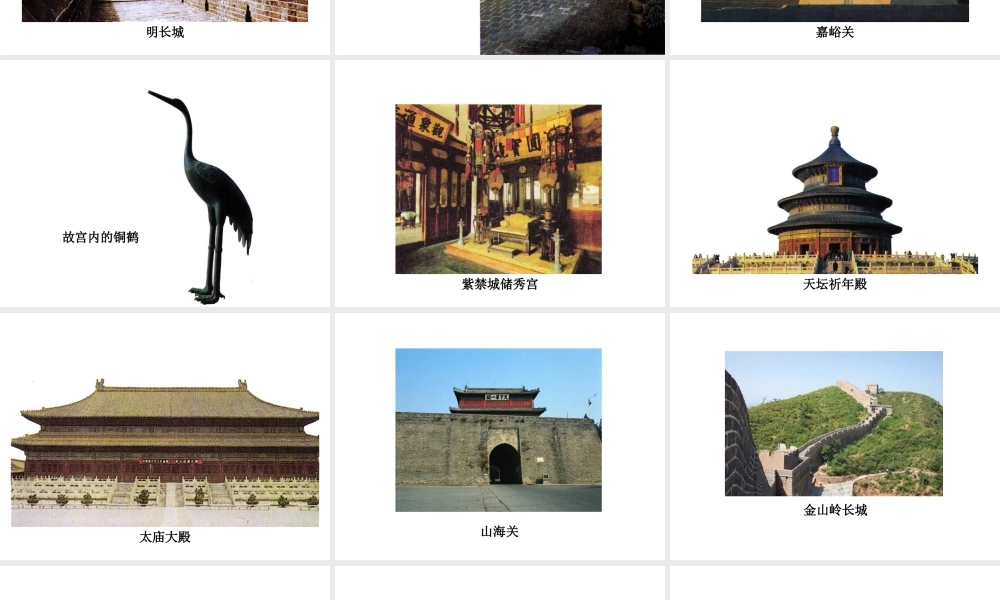 （2016年秋季版）七年级历史下册 第14课 明长城和北京城图片课件 北京课改版