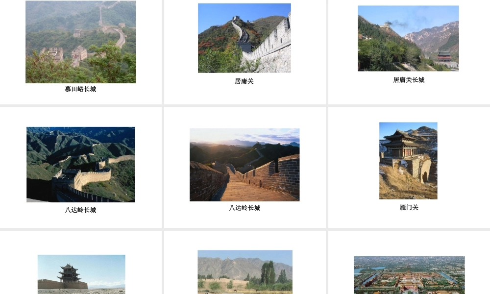 （2016年秋季版）七年级历史下册 第14课 明长城和北京城图片课件 北京课改版