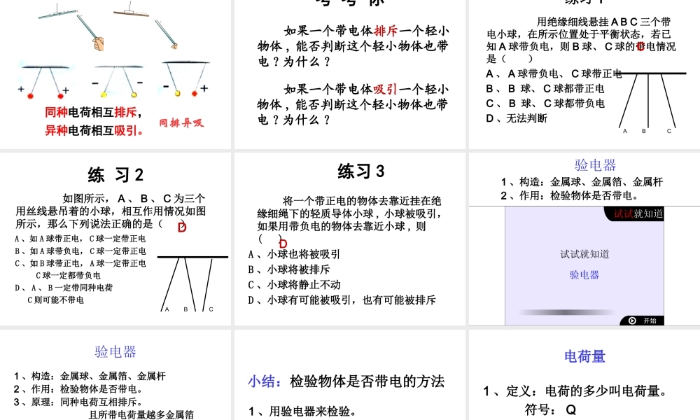 安徽省桐城市嬉子湖九年级物理全册 15.1 两种电荷课件 （新版）新人教版-（新版）新人教版初中九年级全册物理课件