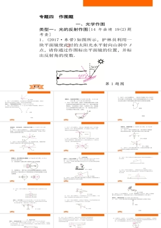 （云南专版）中考物理总复习 专题突破4 作图题课件-人教版初中九年级全册物理课件