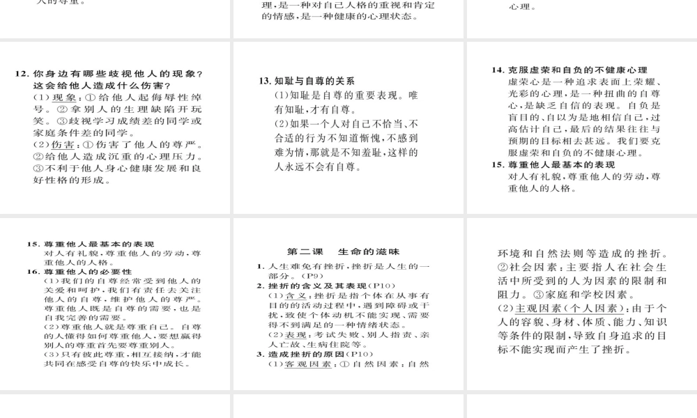 （云南专用）中考政治总复习 八下 第一单元 勇敢做自己（考点链接考点梳理考法探究）课件 人民版-人民版初中九年级全册政治课件