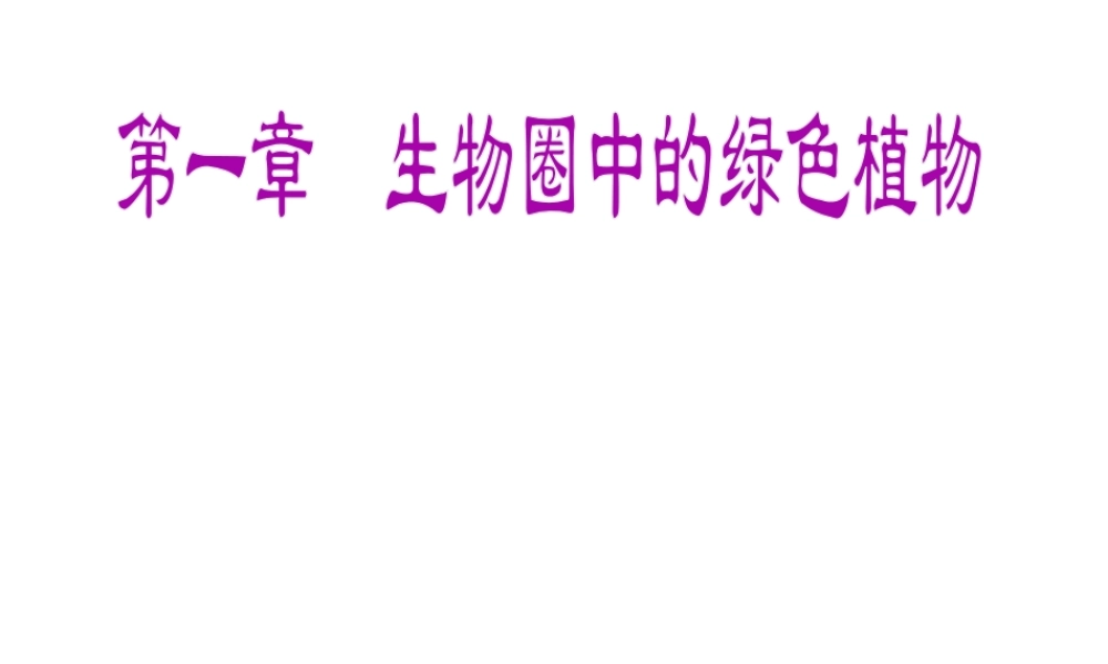 安徽省长丰县下塘实验中学七年级生物上册《3.1.1 藻类、苔藓和蕨类植物》课件 （新版）新人教版