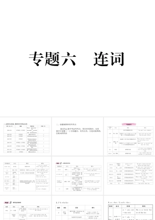 （云南专版）中考英语特训复习 第2编 语法专题突破篇 专题6 连词课件-人教版初中九年级全册英语课件