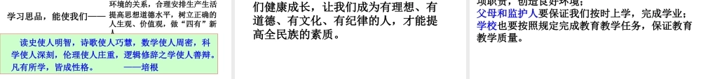 （2016年秋季版）七年级政治上册 1.1.1 学生活新起点课件 粤教版（道德与法治）