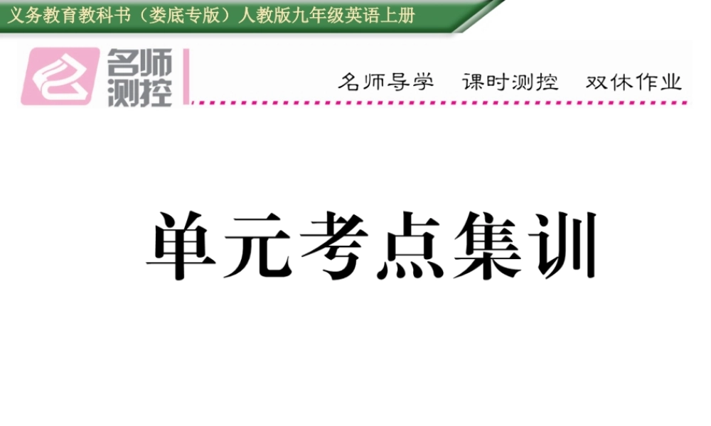 （娄底专版）秋九年级英语全册 Unit 5 What are the shirts made of考点集训课件 （新版）人教新目标版-（新版）人教新目标版初中九年级全册英语课件