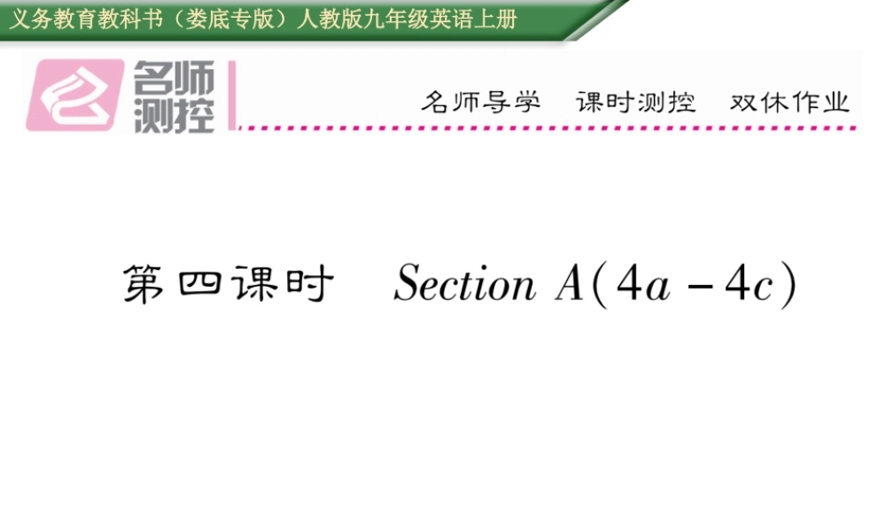 （娄底专版）秋九年级英语全册 Unit 7 Teenagers should be allowed to choose their own clothes（第4课时）课件 （新版）人教新目标版-（新版）人教新目标版初中九年级全册英语课件