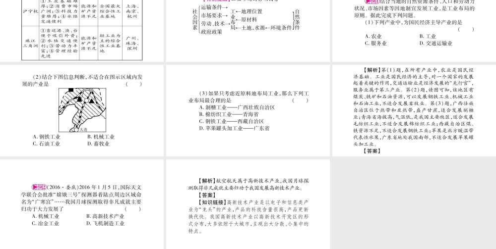 （人教版通用）中考地理总复习 八上 第4章 中国的经济发展 第2课时 工业课件-人教版初中九年级全册地理课件