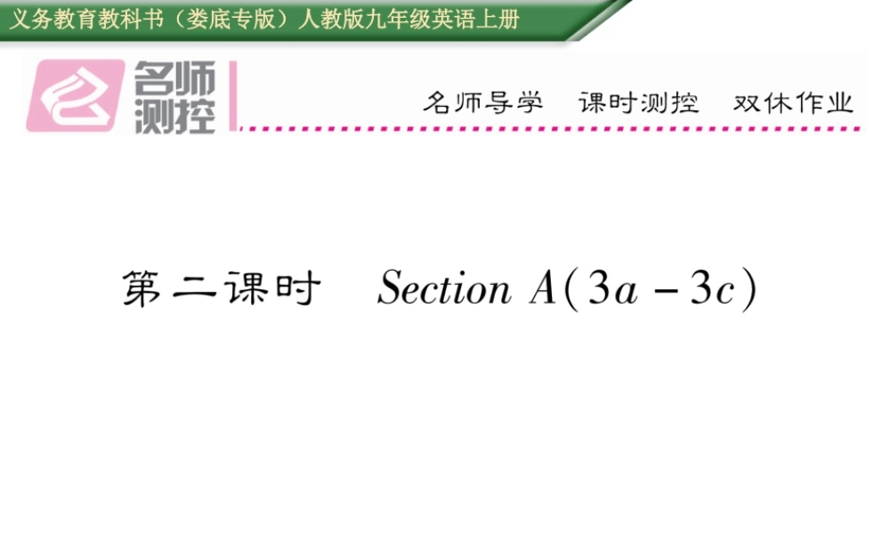 （娄底专版）秋九年级英语全册 Unit 8 It must belong to Carla（第2课时）课件 （新版）人教新目标版-（新版）人教新目标版初中九年级全册英语课件