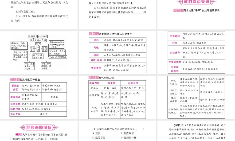 （人教版通用）中考地理总复习 八下 第8章 西北地区课件-人教版初中九年级全册地理课件