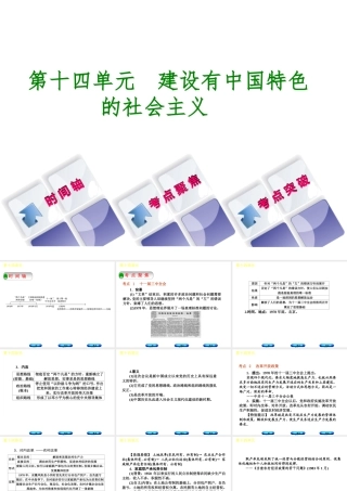 （呼和浩特专版）中考历史复习 第十四单元 建设有中国特色的社会主义课件 岳麓版-岳麓版初中九年级全册历史课件
