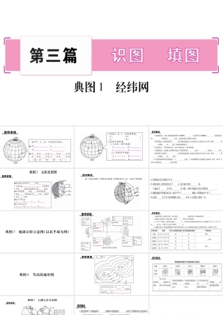 （人教版通用）中考地理总复习 第3篇 识图 填图课件-人教版初中九年级全册地理课件