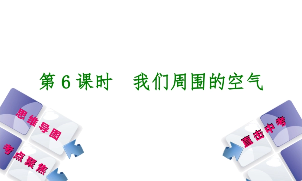 （包头专版）中考化学复习方案 第6课时 我们周围的空气课件-人教版初中九年级全册化学课件