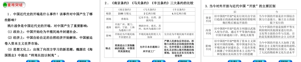 （包头专版）中考历史复习 第二部分 中国近代史 第七单元 列强的侵略与中国人民的抗争课件-人教版初中九年级全册历史课件