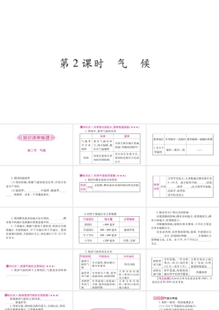 （人教通用）中考地理总复习 八上 第2章 中国的自然环境第2课时课件-人教版初中九年级全册地理课件