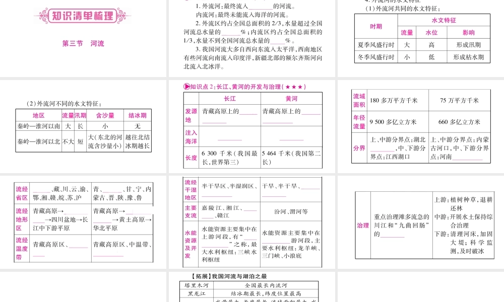 （人教通用）中考地理总复习 八上 第2章 中国的自然环境第3课时课件-人教版初中九年级全册地理课件