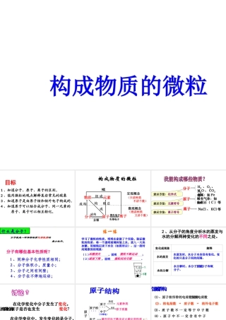 （包头专用）中考化学 构成物质的微粒课件-人教版初中九年级全册化学课件